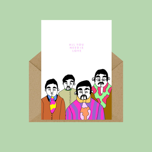 All You Need Is Love Beatles Card